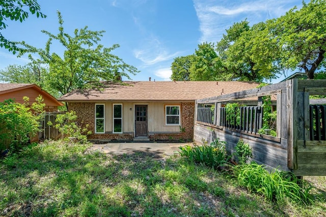 1824 David Ter, Oklahoma City, OK 73141 - ranch-style house with brick siding, a shingled roof, and fence