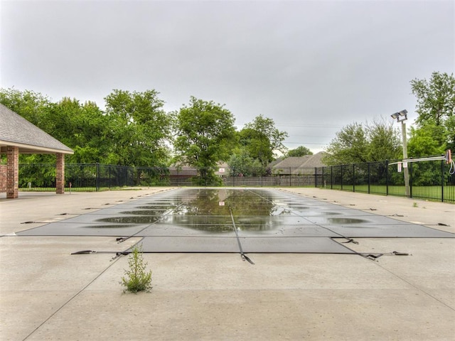 18444 Posse Trl, Norman, OK 73071 - view of pool featuring a fenced in pool, a patio area, and fence