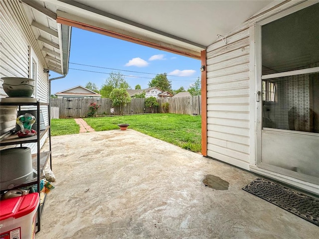 903 Sunset Dr, El Reno, OK 73036 - view of patio featuring a fenced backyard