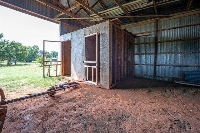 view of outbuilding featuring an outdoor structure and an exterior structure