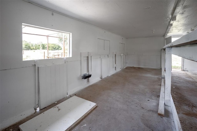 below grade area featuring plenty of natural light