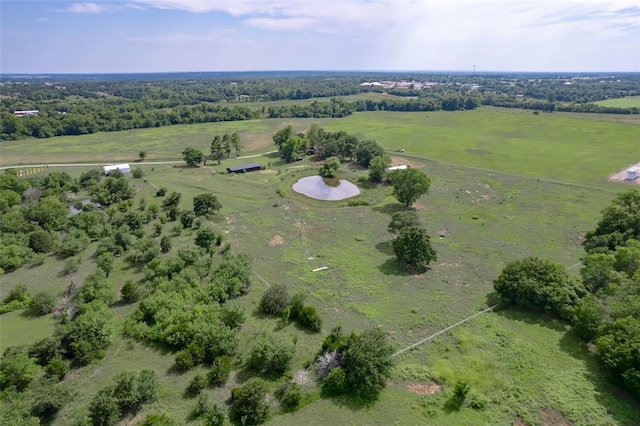 drone / aerial view featuring a rural view