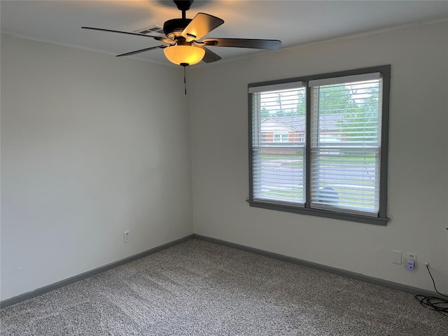 3233 SW 40th St, Oklahoma City, OK 73119 - spare room with baseboards, carpet, and a wealth of natural light