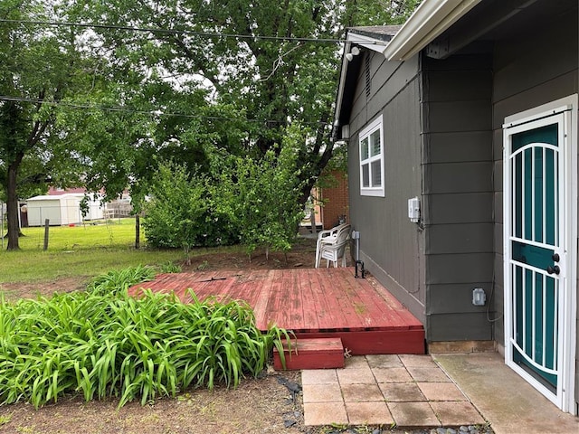 3233 SW 40th St, Oklahoma City, OK 73119 - view of patio / terrace featuring a wooden deck
