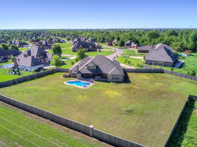 7437 SW 105th St, Oklahoma City, OK 73173 - aerial view with a residential view