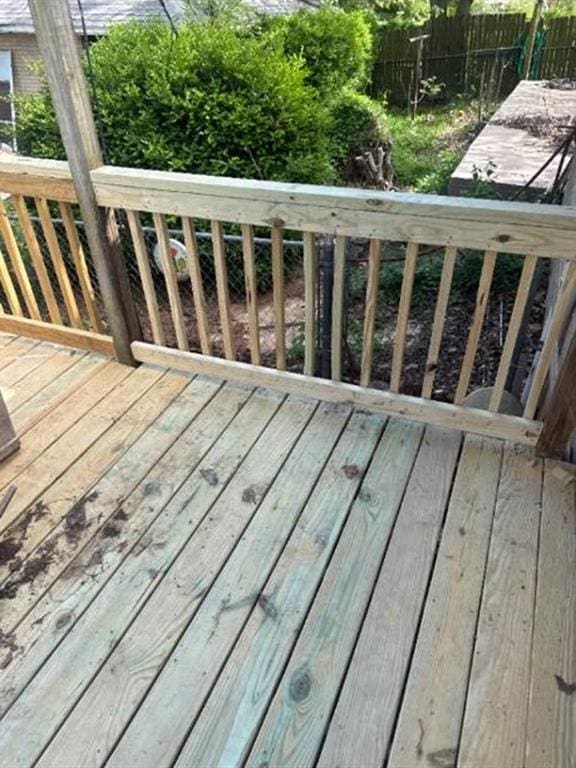 8 Burk Way, Del City, OK 73115 - wooden terrace featuring fence