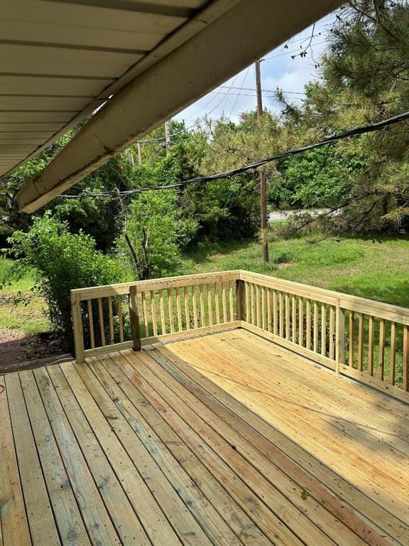 8 Burk Way, Del City, OK 73115 - view of wooden deck