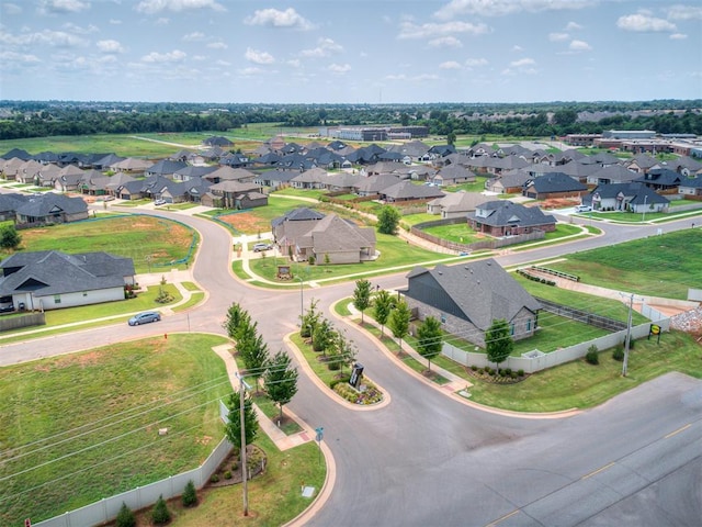 bird's eye view with a residential view