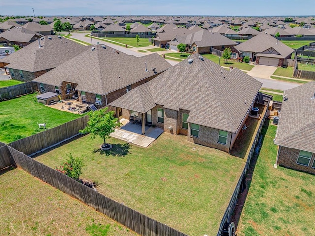 birds eye view of property featuring a residential view