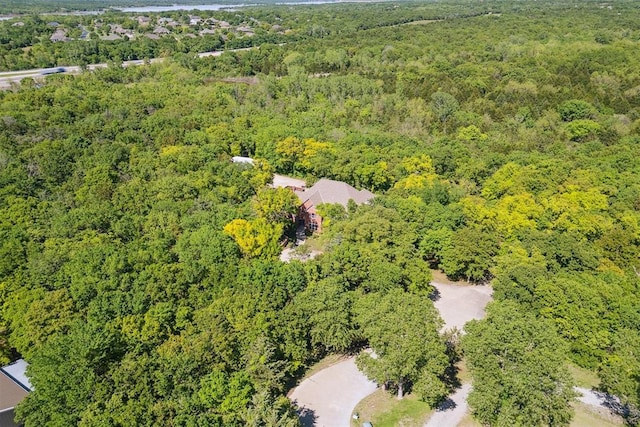 12700 Jabez Rd, Edmond, OK 73013 - aerial view of property's location featuring a heavily wooded area