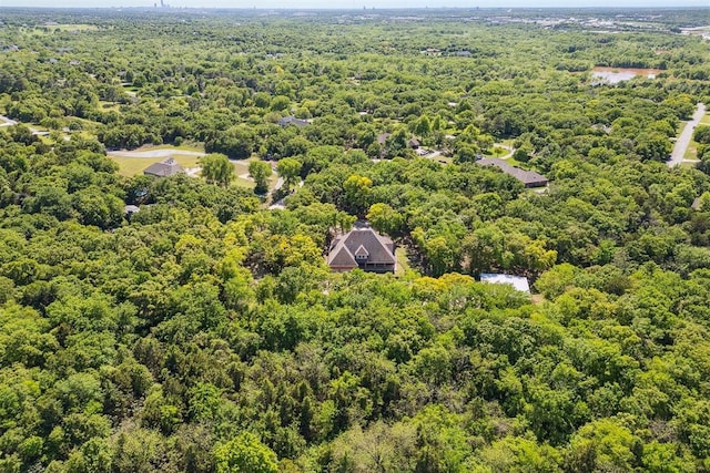 12700 Jabez Rd, Edmond, OK 73013 - drone / aerial view of a heavily wooded area