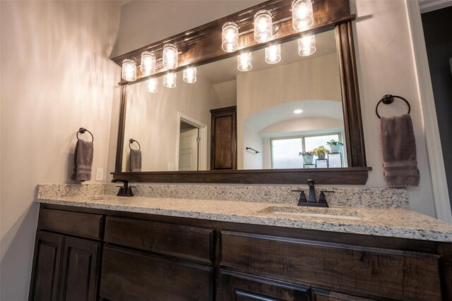 full bath with double vanity