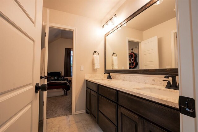 ensuite bathroom with double vanity