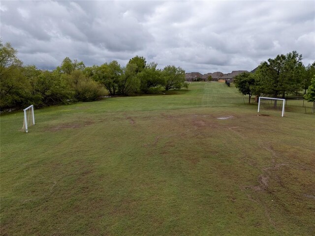 view of yard with an area for sports