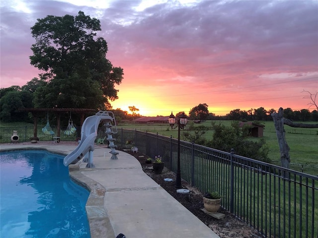 4495 SE 37th St, Norman, OK 73072 - view of swimming pool featuring a water slide