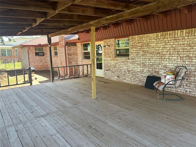 1721 E Ridgeview Ter, Mustang, OK 73064 - view of wooden deck