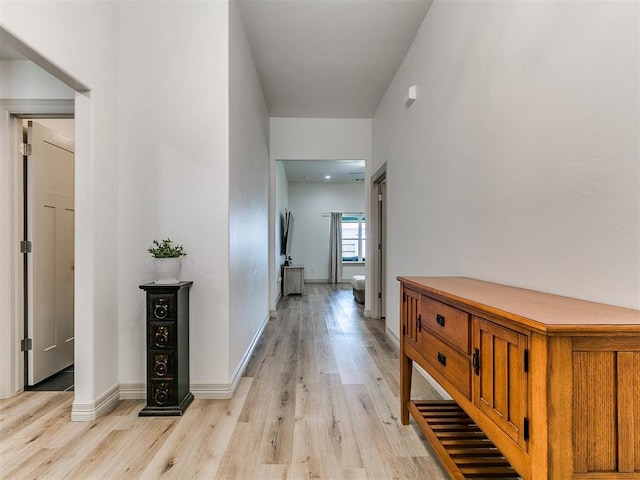 11021 SW 35th Ter, Yukon, OK 73099 - corridor with light wood-style floors and baseboards