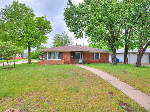 2429 Barclay Rd, Oklahoma City, OK 73120 - single story home featuring a front lawn and brick siding