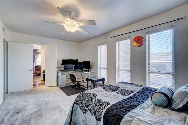 6000 N Pennsylvania Ave Unit 59, Oklahoma City, OK 73112 - bedroom with a ceiling fan and carpet