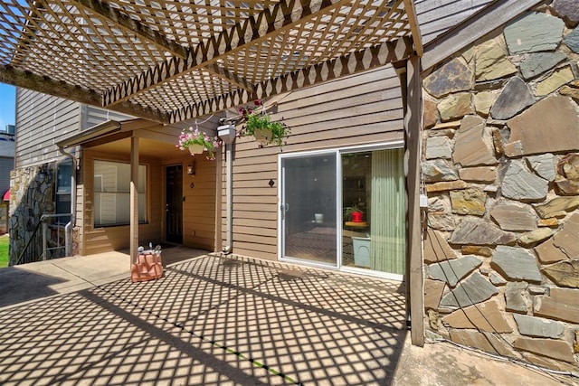 6000 N Pennsylvania Ave Unit 59, Oklahoma City, OK 73112 - view of patio / terrace featuring a pergola