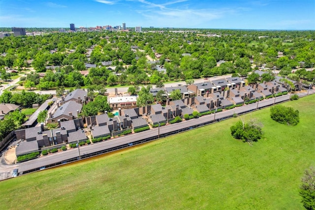 6000 N Pennsylvania Ave Unit 59, Oklahoma City, OK 73112 - drone / aerial view featuring a view of city and a residential view