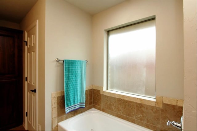 bathroom with a bath