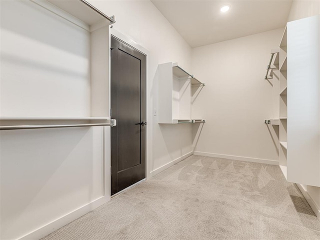 spacious closet featuring carpet