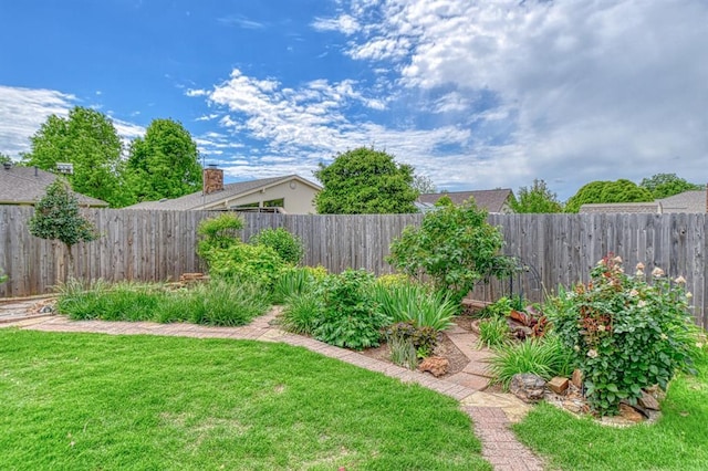 204 Sequoia Park Dr, Yukon, OK 73099 - view of yard featuring a fenced backyard