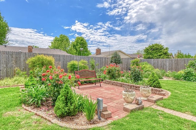 204 Sequoia Park Dr, Yukon, OK 73099 - view of patio with a fenced backyard