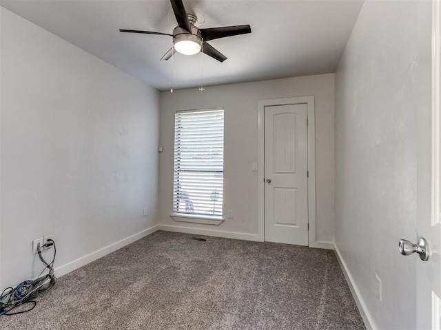 3233 Hickory Stick Rd, Oklahoma City, OK 73120 - carpeted spare room with a ceiling fan and baseboards