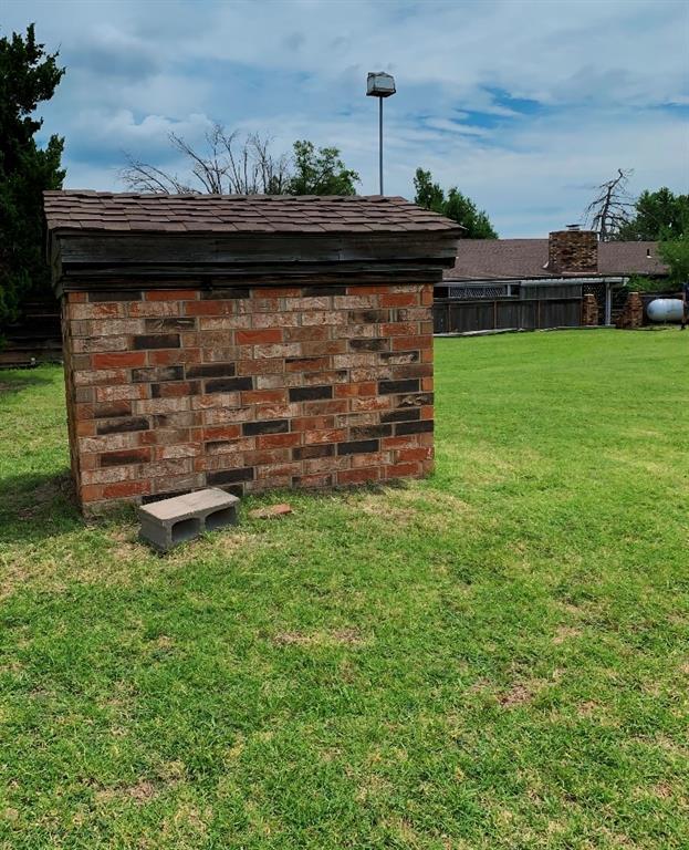 310 Walter Way, Anadarko, OK 73005 - view of outdoor structure featuring fence