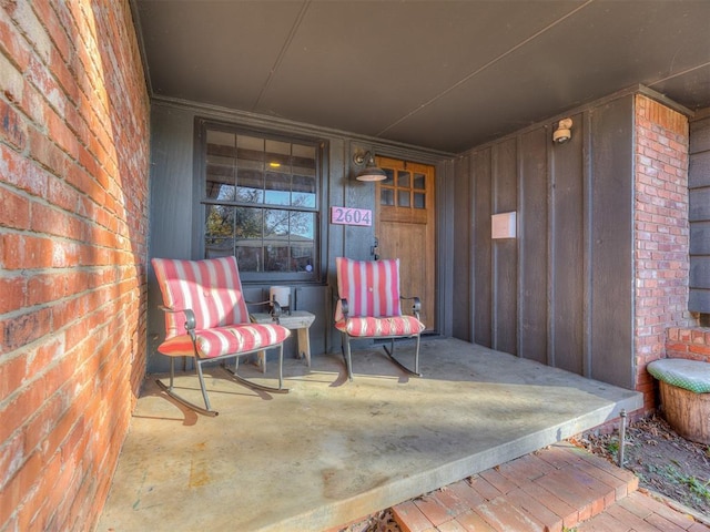 view of patio / terrace with a porch