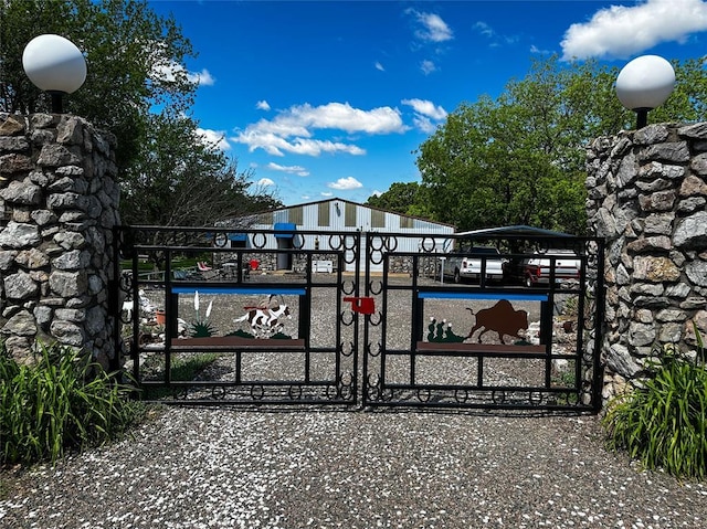 16296 N County Road 3264th Rd, Pauls Valley, OK 73075 - view of gate