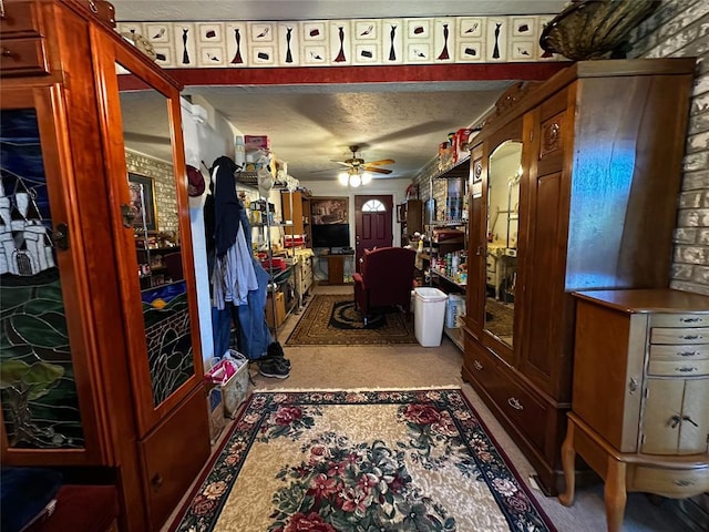 16296 N County Road 3264th Rd, Pauls Valley, OK 73075 - interior space featuring a ceiling fan