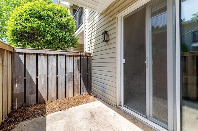 view of patio with fence