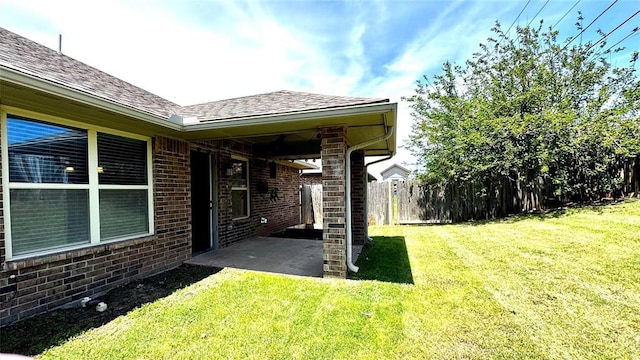 1328 Ridgeway Dr, Moore, OK 73160 - view of yard with a patio
