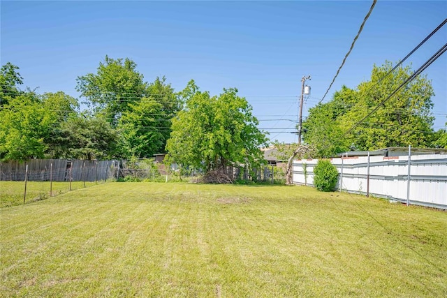 2717 SW 42nd St, Oklahoma City, OK 73119 - view of yard featuring a fenced backyard
