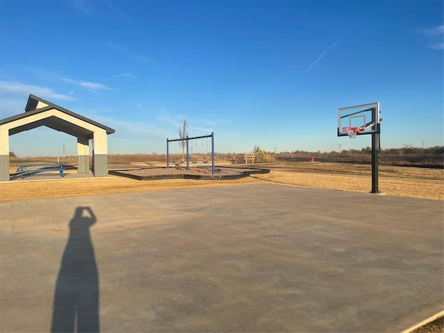 view of basketball court featuring community basketball court