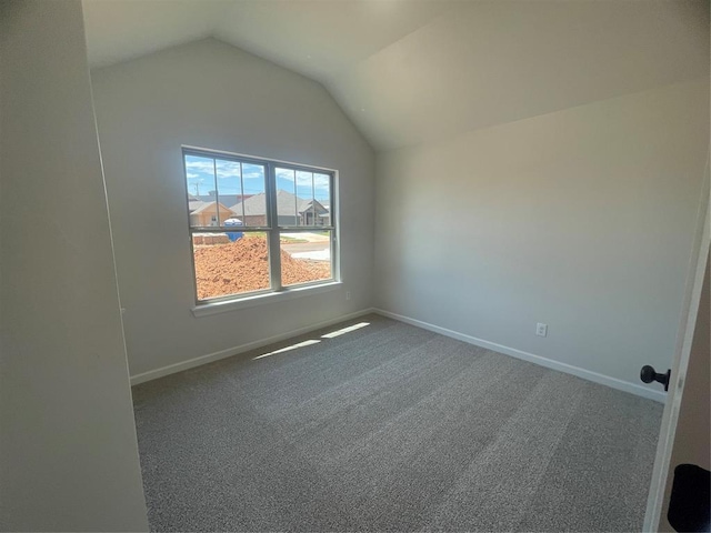 5012 Misty Wood Ln, Mustang, OK 73064 - additional living space featuring lofted ceiling and carpet floors