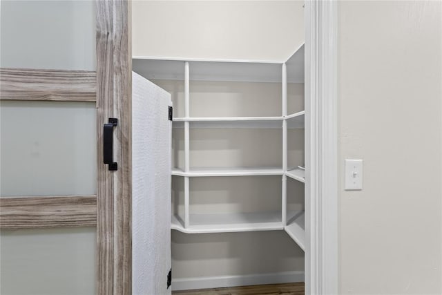 view of pantry