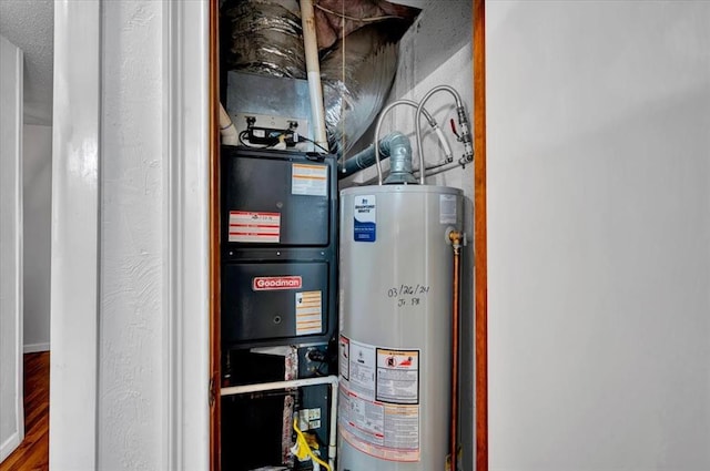 utilities featuring water heater