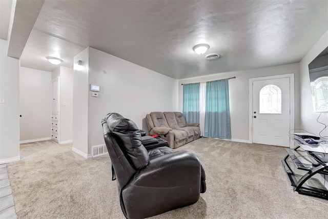 700 Redwood Dr, Noble, OK 73068 - carpeted living room with baseboards