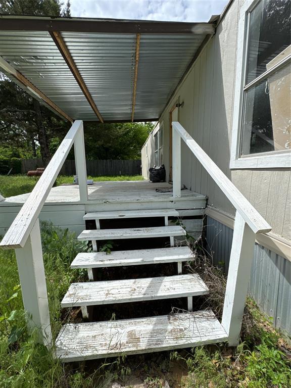 view of stairway