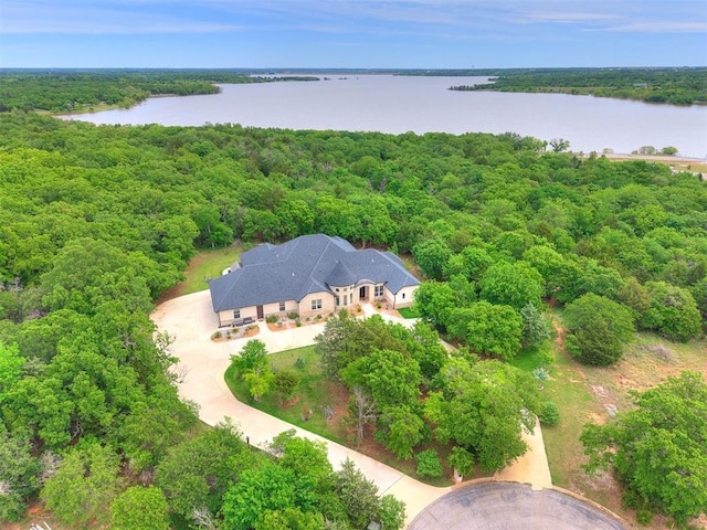 6209 Lakewood Ridge Rd, Edmond, OK 73013 - aerial view of property and surrounding area featuring a heavily wooded area