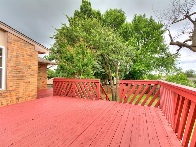 908 Carfax Rd, Edmond, OK 73034 - view of wooden deck