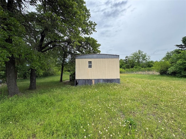 view of shed
