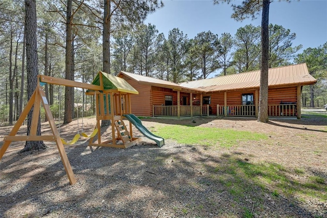 view of play area