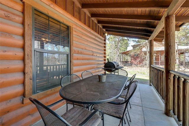 view of patio / terrace with outdoor dining area