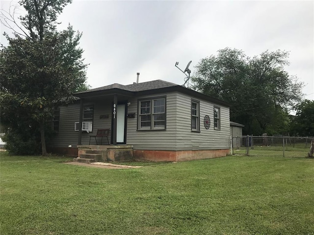 6401 Anderson, Oklahoma City, OK 73149 - view of front of house with cooling unit