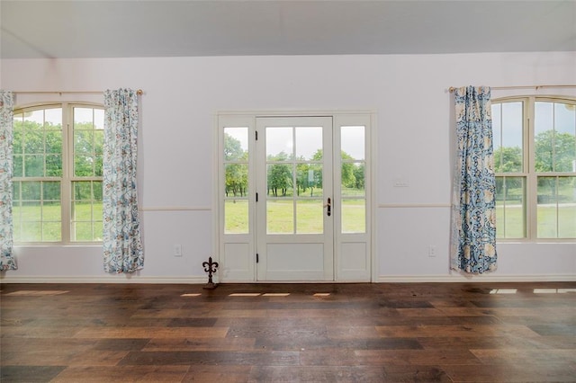 13403 NE 225th St, Fletcher, OK 73541 - unfurnished room with hardwood / wood-style flooring, baseboards, and plenty of natural light